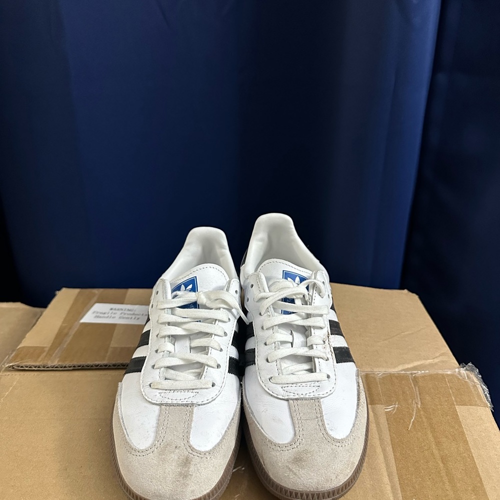 Adidas Samba White and Black Sneakers